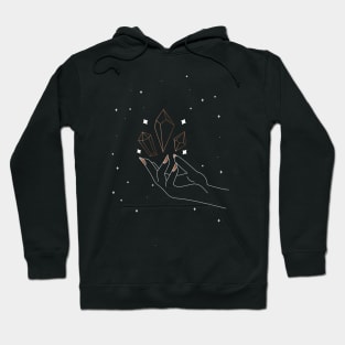 Hands with powerful crystals Hoodie